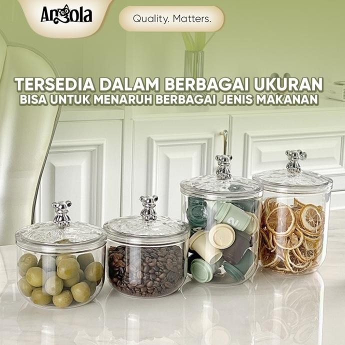 Angola Toples Kue Kering Toples Kue Lebaran Hampers Natal / Toples Makanan Gratis Rak Putar