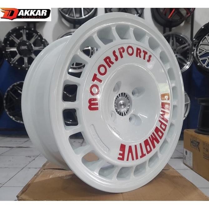 Velg Rally R15 Baut 4 Brio Ayla Sirion Picanto Wagonr Avega Etios Dll Velg Ring 15 Warna Putih