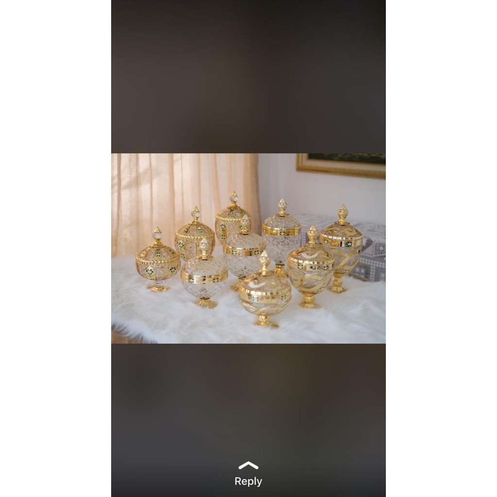 Set Toples Kristal / Toples Kue / Toples Kue Lebaran 1 set 3 pcs S M L