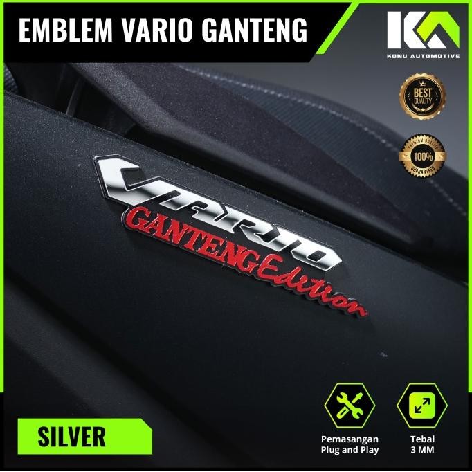 NSA 1pcs EMBLEM VARIO AKSESORIS VARIO GANTENG EDITION LOGO VARIO GANTENG EDITION BUKAN STICKER ATAU 