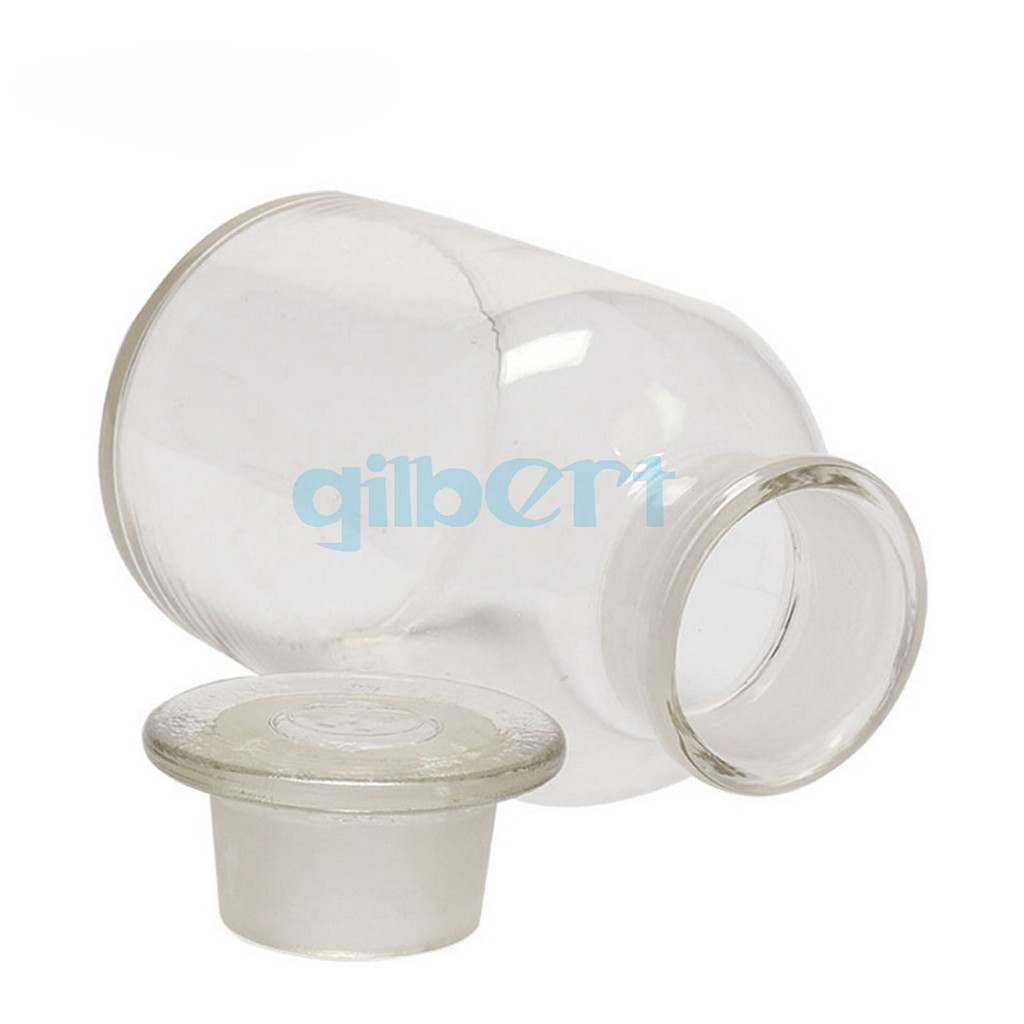 2500ml Clear Glass Jar Wide Mouthed Reagent Bottle Chemical Experiment Ware