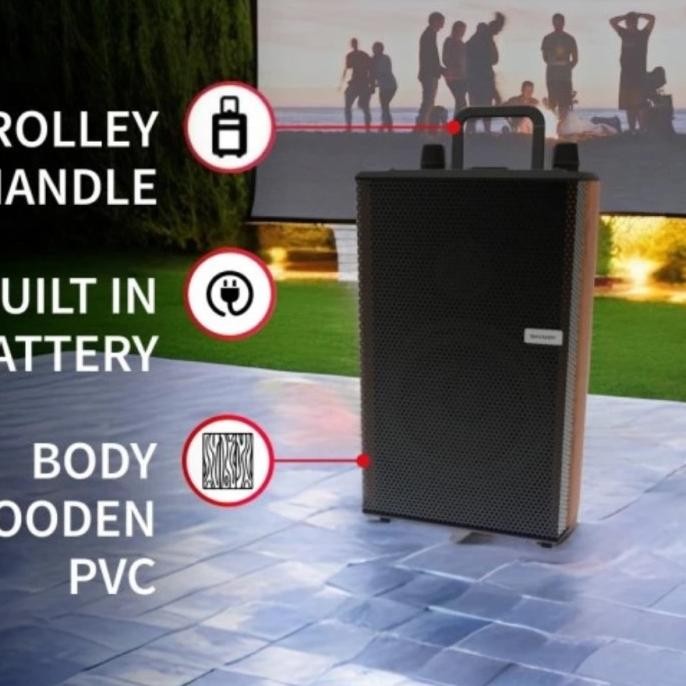 Sale Sharp Speaker Active 10 Inch Cbox-Trb10Mbo / Speaker System Trolly Series Cbox Trb10Mbo