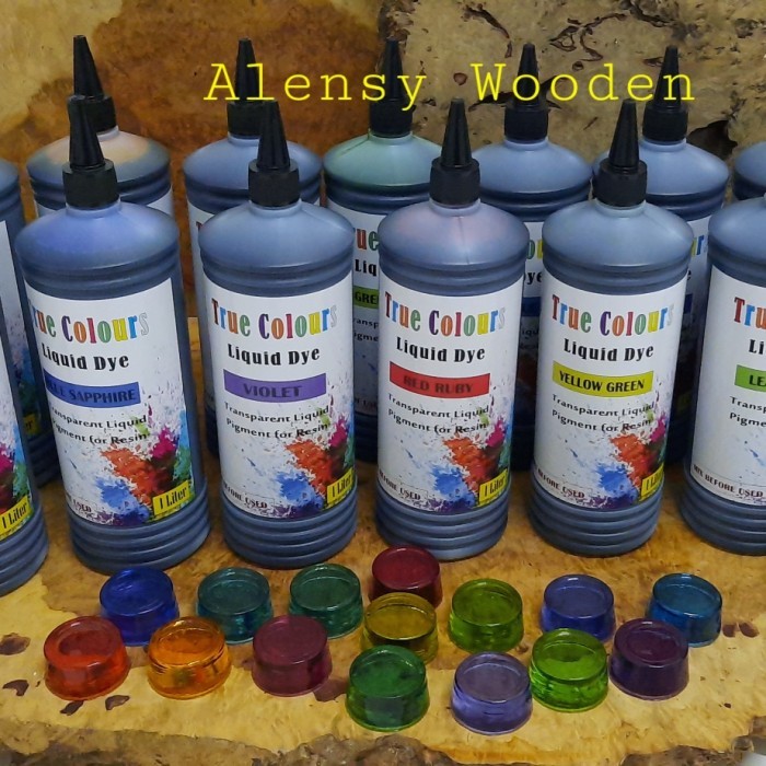 

Pewarna cair super transparant LIQUID DYE untuk Resin kemasan 1 liter