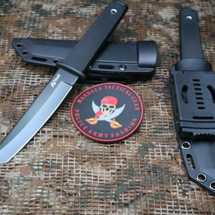 pisau kobun kydex holster/ tactical Knife cold steel black Terlaris