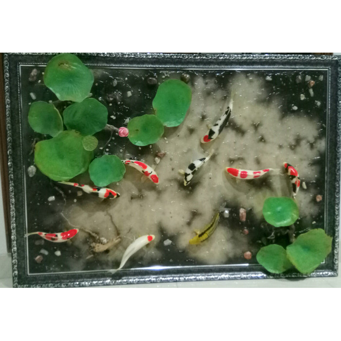 lukisan ikan koi 3D
