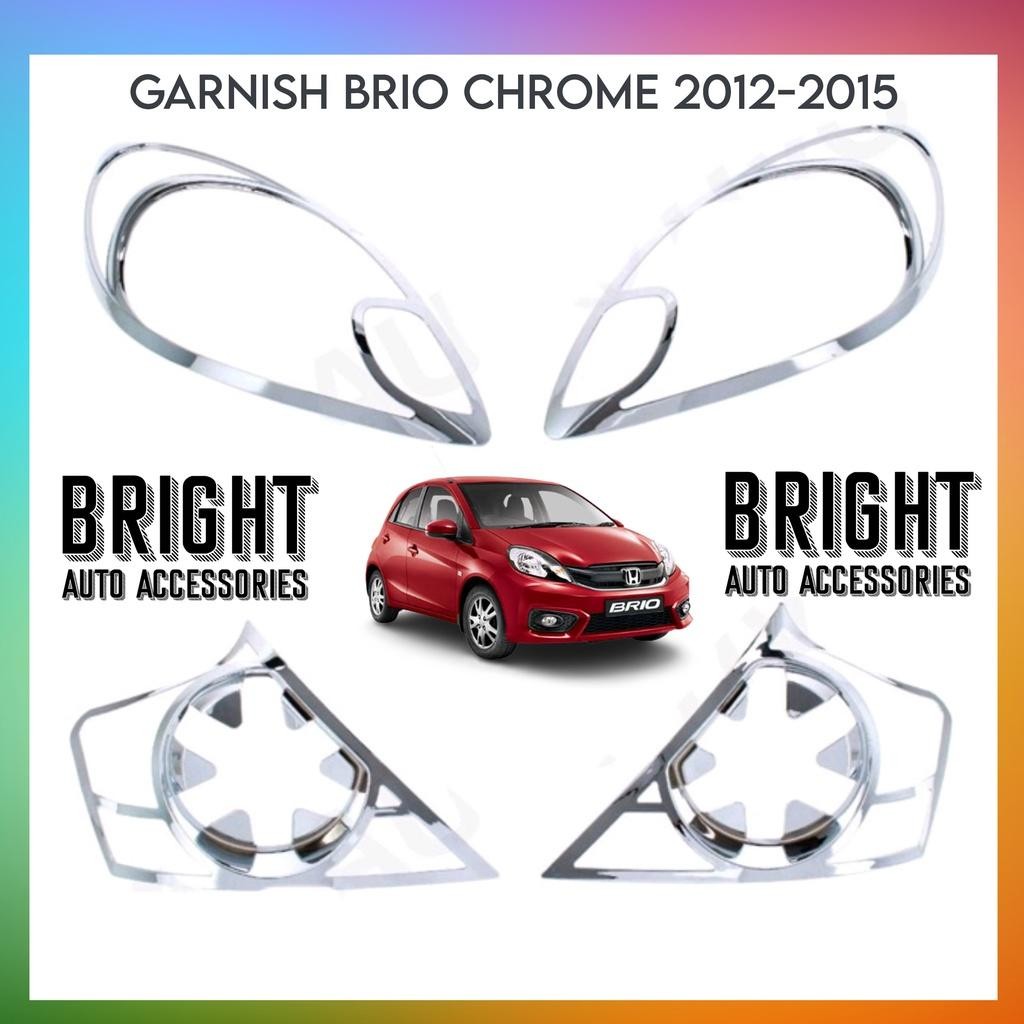 Garnish Brio 2012 2014 2015 Garnish Lampu Depan Belakang Chrome
