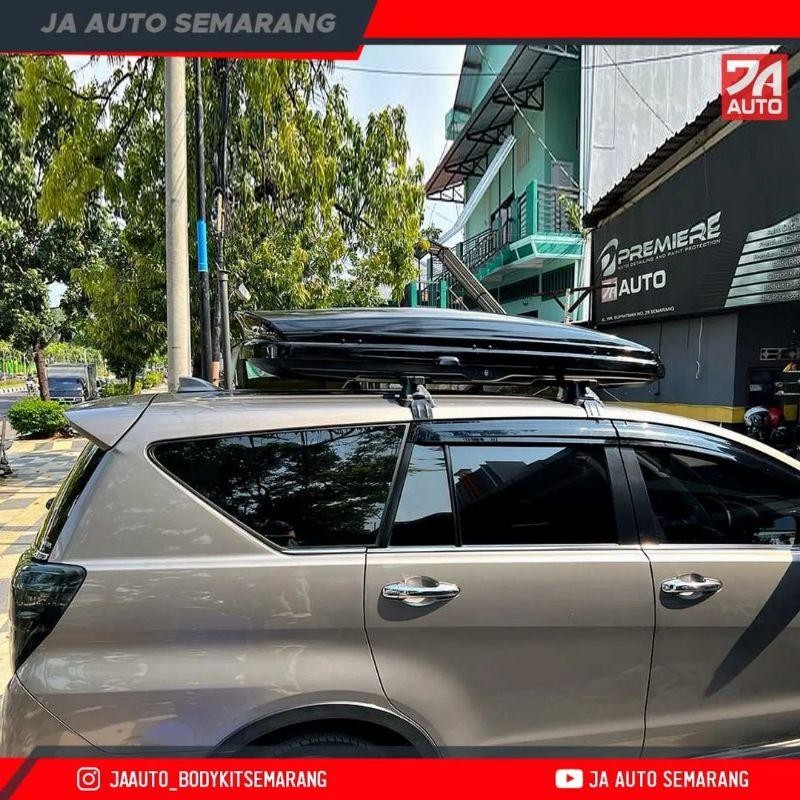 Roof Box Box.Id Elite Universal Atap Mobil 550 Liter Warna Hitam Putih Rack Fortuner Innova Xpander 