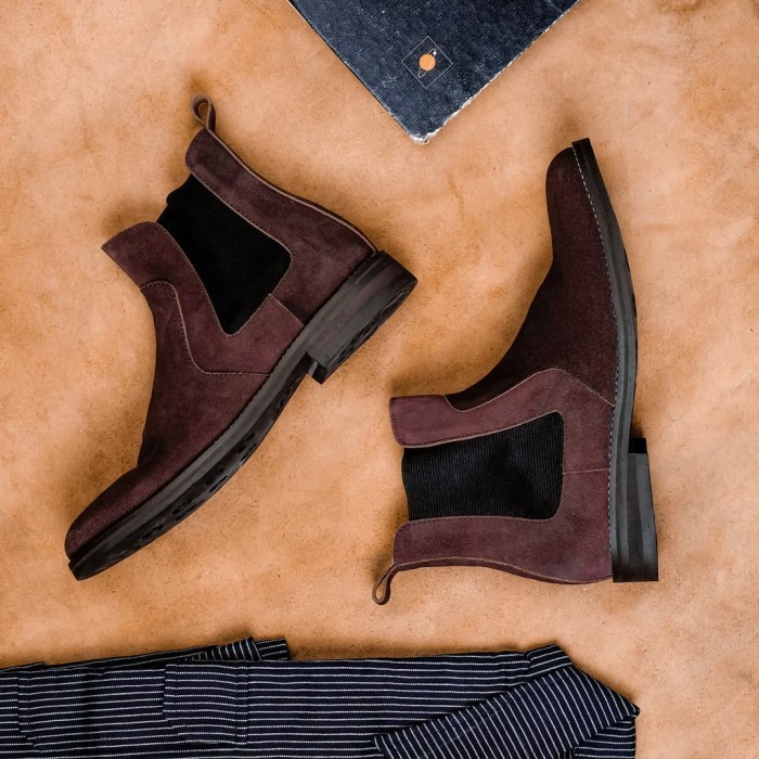 Sepatu Boots Pria Chelsea Boots Coklat - Brygancraftmanship