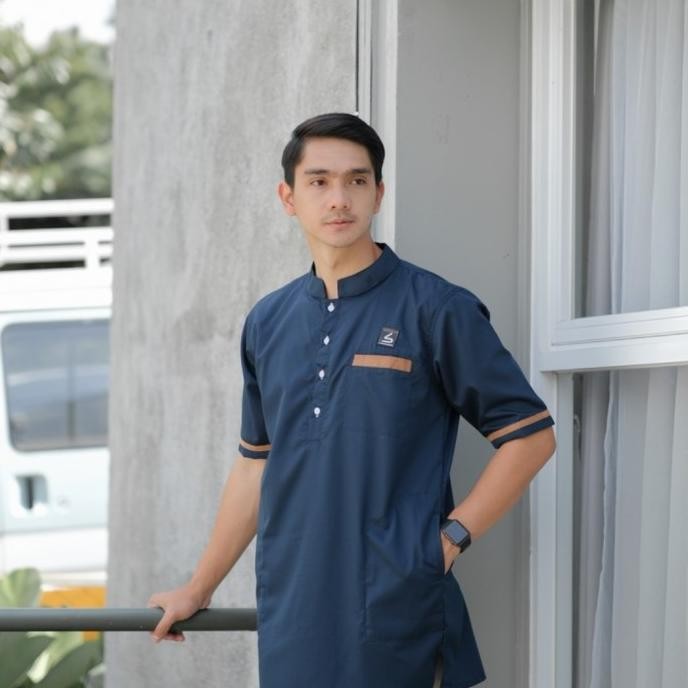 Baju Koko Kurta Modern Fit / Kurta Kasual Muslim - Soleh Abu Bakar Terlaris