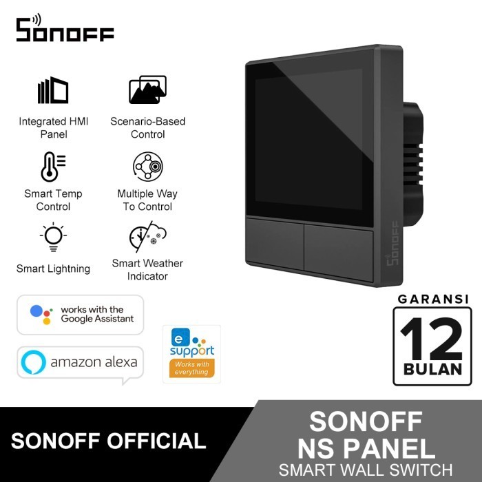HEMAT Sonoff NSPanel Smart Home Panel LCD Saklar Lampu Pintar ESPHome