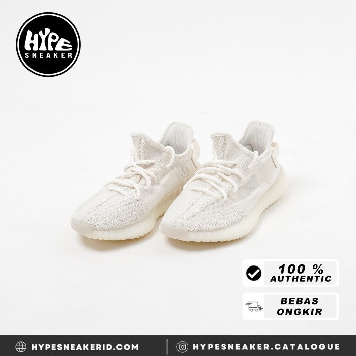 Sepatu ADIDAS YEEZY 350 V2 BONE WHITE Sneaker 100% ORIGINAL