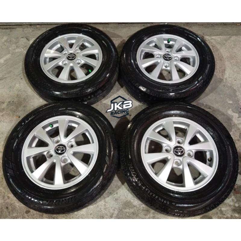 Velg Mobil Bekas Oem Avanza Ring 14 Ban Bridgestone 185 70 R14