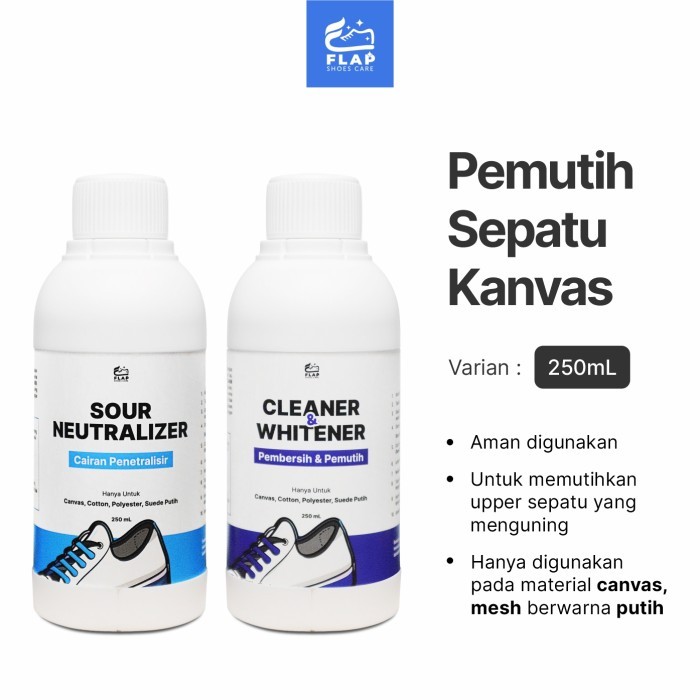 Pemutih Sepatu Putih Sneakers Canvas Kanvas Yang Kuning Menguning
