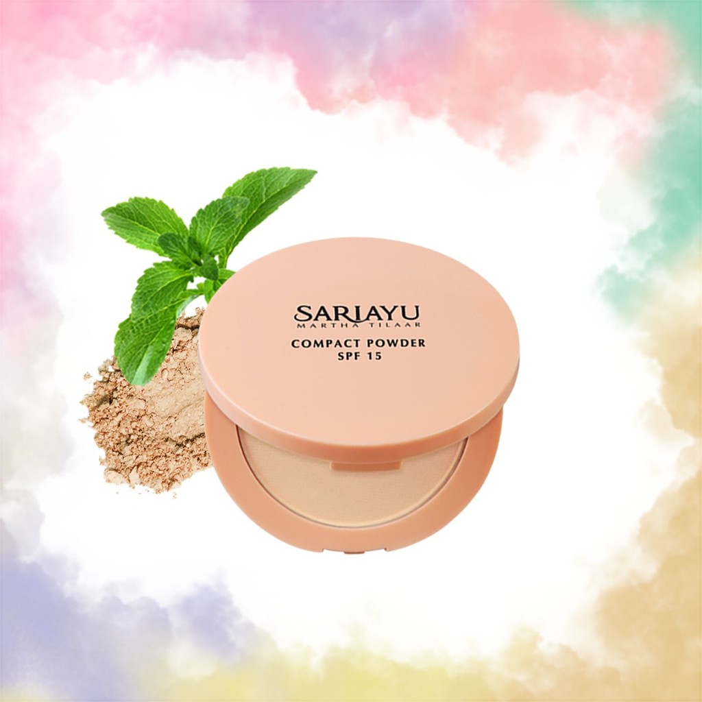 Sariayu Compact Powder SPF15 Kuning Natural Bedak Padat Medium Coverage