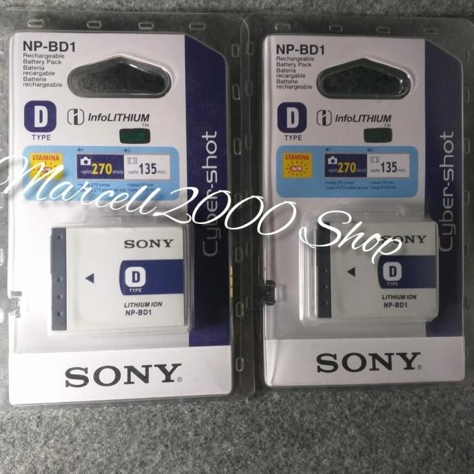 Baterai Sony NP-BD1(for Cybershot T70/T2/T300/T200/TX1) Terlaris