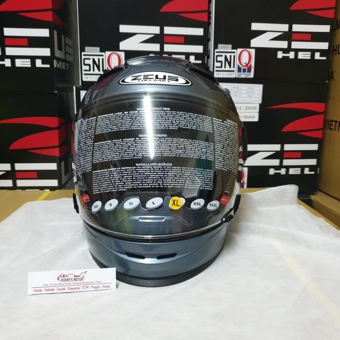 ZEUS Helm ZS 611C SOLID TITANIUM ZS611C Terlaris