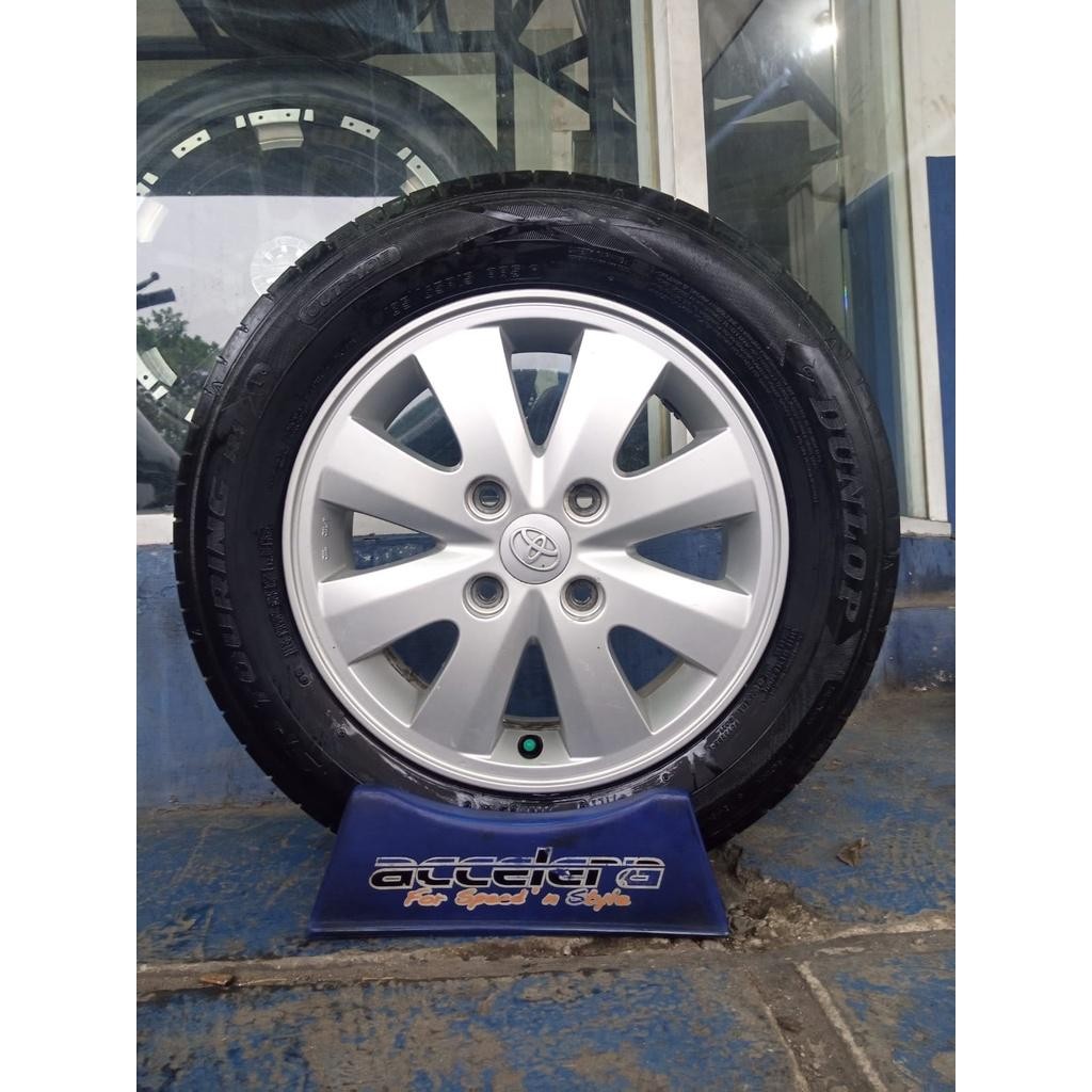 Velg Dan Ban Mobil Bekas Oem Avanza Ring15X5 Pcd 4X114.3 Ban Dunlop 185 65 15