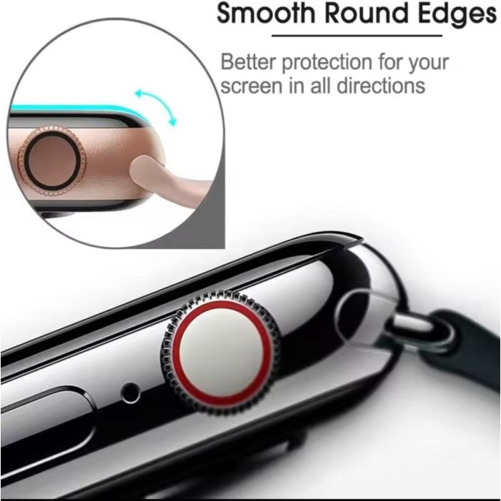 

SALE TERLARIS APPLE WATCH 38 40 41 42 44 45 46 49 TEMPERED GLASS 3D SOFT CURVED ANTI GORES IWATCH 1