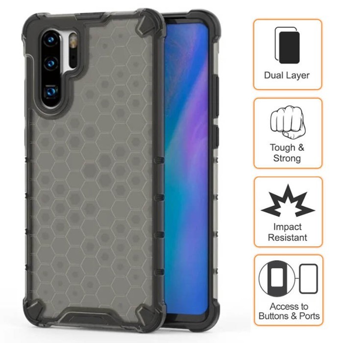 

SALE TERLARIS ARMOR HONEYCOMB CASE HUAWEI P30 PRO - COVER CASING PC TPU SHOCK PROOF HARD SOFT ARMOR