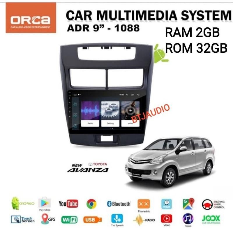 Head Unit Tape Tv Mobil Double Din New Avanza Xenia 2012-2018 Os Android Layar 9 Inch