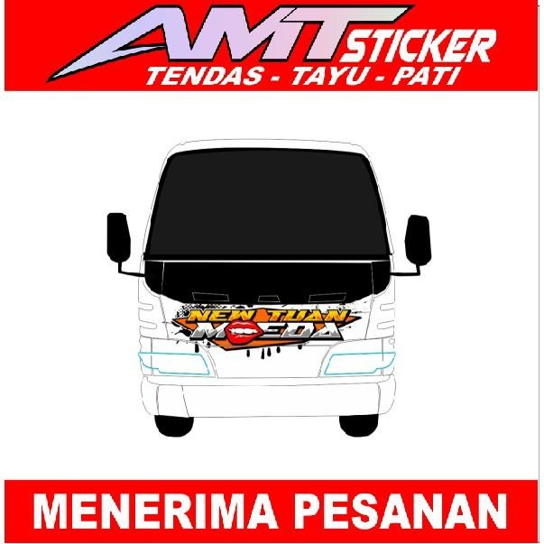 [Termurah] Stiker Cabin Depan Truk Elf Stiker Cabin Depan Canter Stiker Tullisan Depan Truk