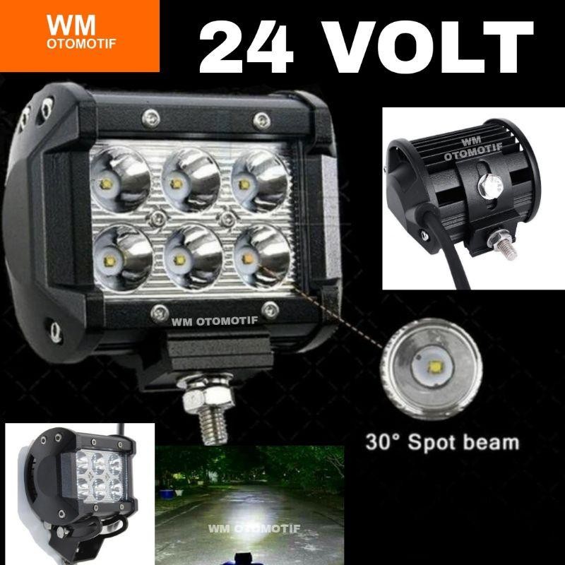 Lampu Tembak Sorot 24 Volt Led Bar Cree Cwl 6 Mata 2 Susun Truk Bus Fuso Canter Tronton Truck Bis Hi