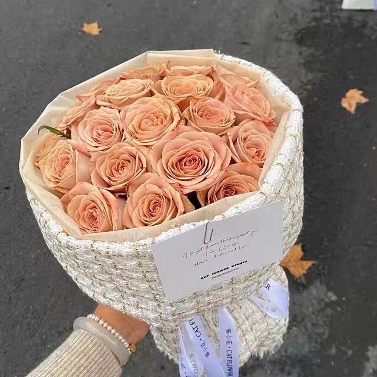 

VIRAL Korean tweed wrapping plain/kain tweed akrilik import/Kain Bunga ua-86