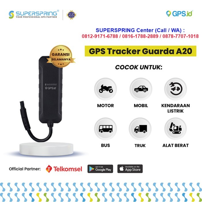 BARU GPS Tracker Super Spring Pelacak Mobil Murah Free 6 bln