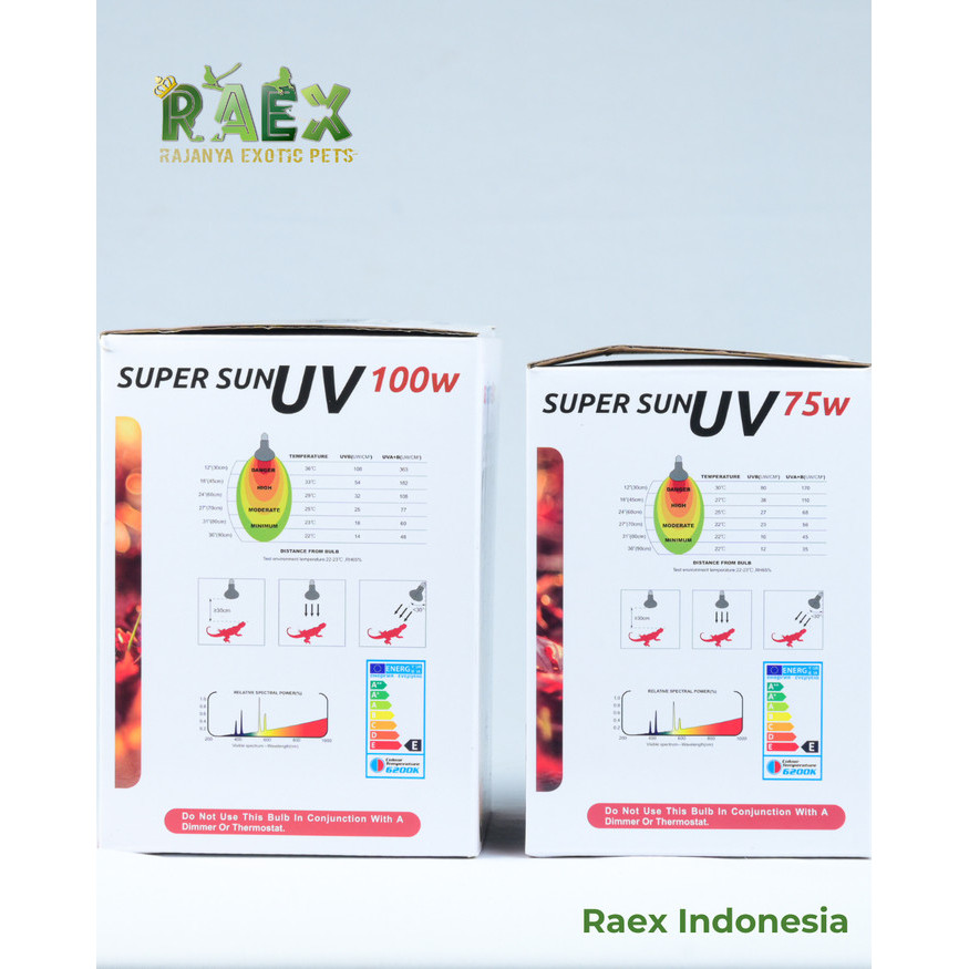 Animal & Co Super Sun UVB UVA / Lampu UVA UVB Reptile LAMPU REPTIL