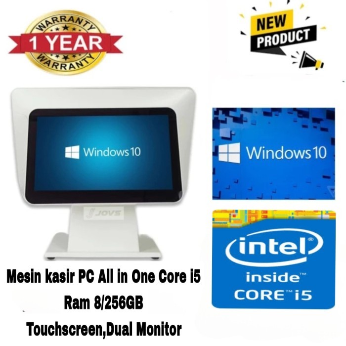 Mesin kasir POS PC Core i5 Touchscreen komputer kasir