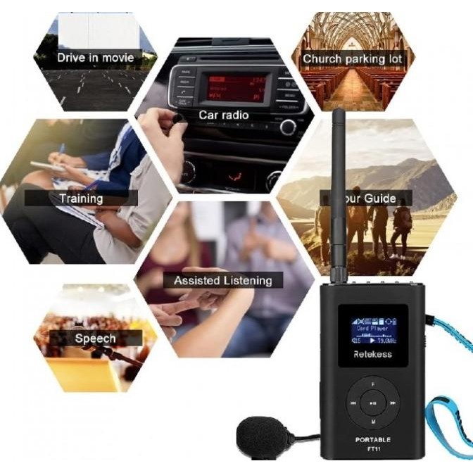 Grosir Portable Broadcast And Fm Transmitter - Retekess Ft11