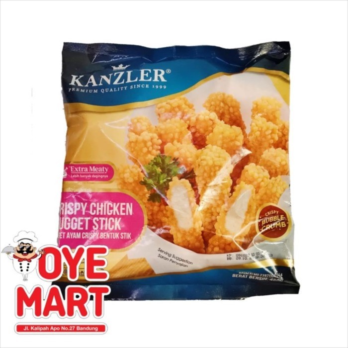 

KANZLER CRISPY NUGGET STICK 450GR / NAGET AYAM STIK / FROZEN FOOD