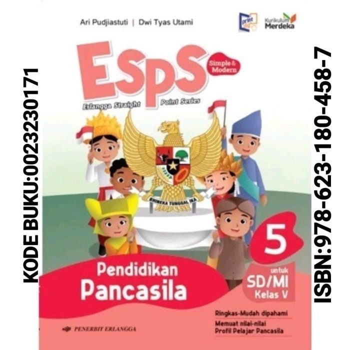 

GRATIS ONGKIR Buku ESPS Pancasila Revisi Kelas 5 SD / MI Kurikulum Merdeka Erlangga