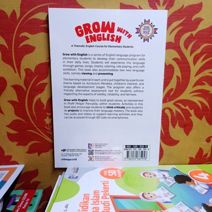 

DISKON Buku SD Grow With English Kelas 1 SD / MI Kurikulum Merdeka Erlangga