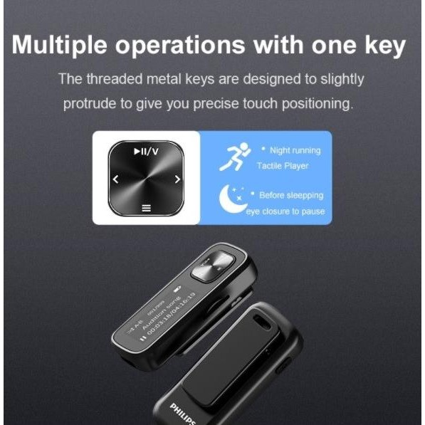 Grosir Mp3 Perekam Suara Radio Fm Digital Mini Ada Jepitan Philips Sa1102