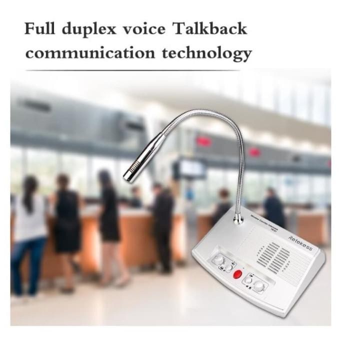 Sale Window Dual Way Counter Intercom - Mic Loket - Zhudele Retekess Tw101