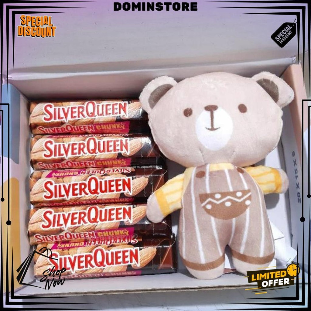 

[Bycheryl] Coklat Chunky Bar Silverqueen Valentine Dan Coklat Valentine Silverqueen Chunky Almond & Cashew D Cod
