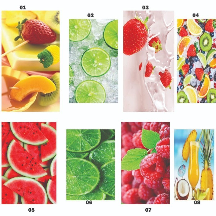 Stiker Kulkas Jumbo 2Pintu Fruits #Gratisongkir #Sale #Discount