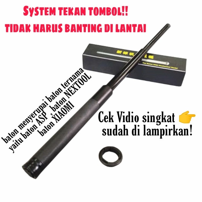 baton stick tombol otomatis bukan baton police sword panjang TERMURAH