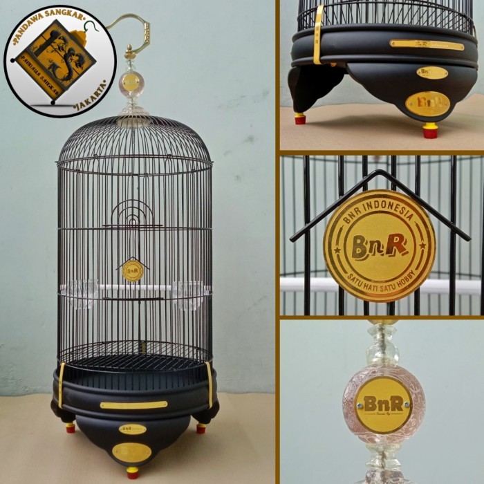SANGKAR/KANDANG LOVEBIRD BNR PVC BLACK DOFF