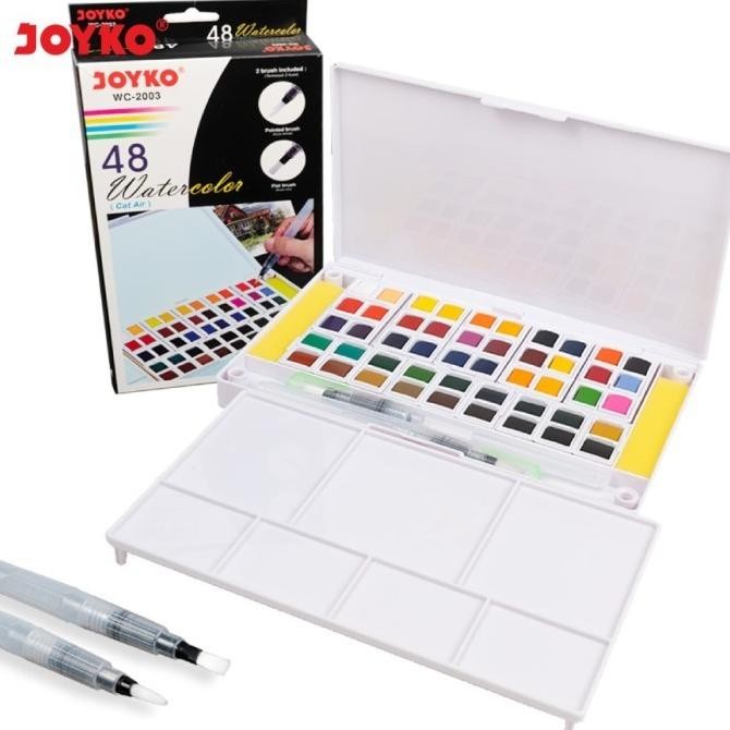 

NEW PRODUCT WATERCOLOR CAT AIR JOYKO WC-2003 48 COLORS WARNA