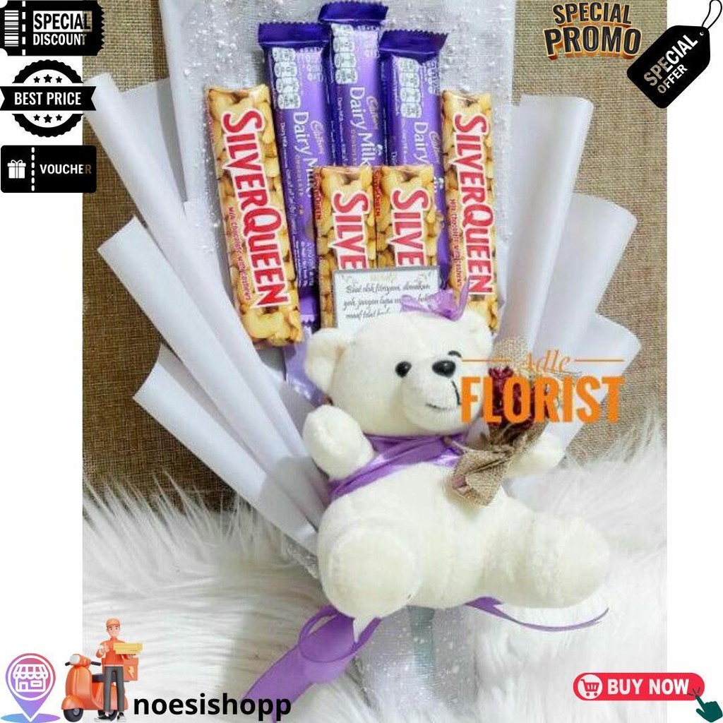 

Buket Cokelat / Gift Wisuda / Buket Bunga / Silverqueen / Buket Silverqueen / Buket Snack / Kado Wisuda / Gift Ulang Tahun / Kado Anniversary / Buket Coklat / Kado Nikahan / Kado Wedding D Promo Puncak