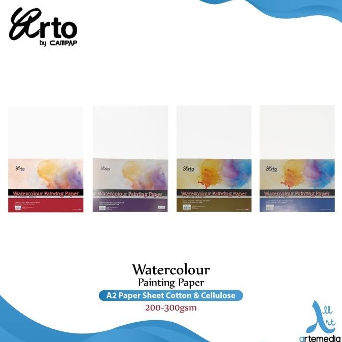 

Sale Kertas Cat Air Arto A2 Watercolor Paper Sheet