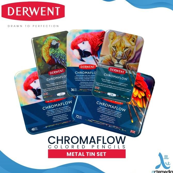 

Sale Pensil Warna Derwent Chromaflow Pencil Color Set Metal Tin