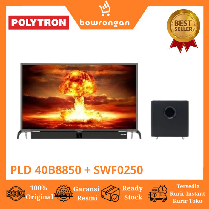 POLYTRON LED TV 40 Inch PLD 40B8850 + SWF0250