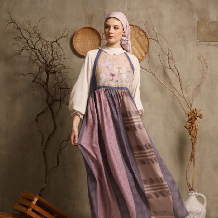 KARIMAKE - Garutan Dress Color Blossom Gamis Signature Gamis Premi