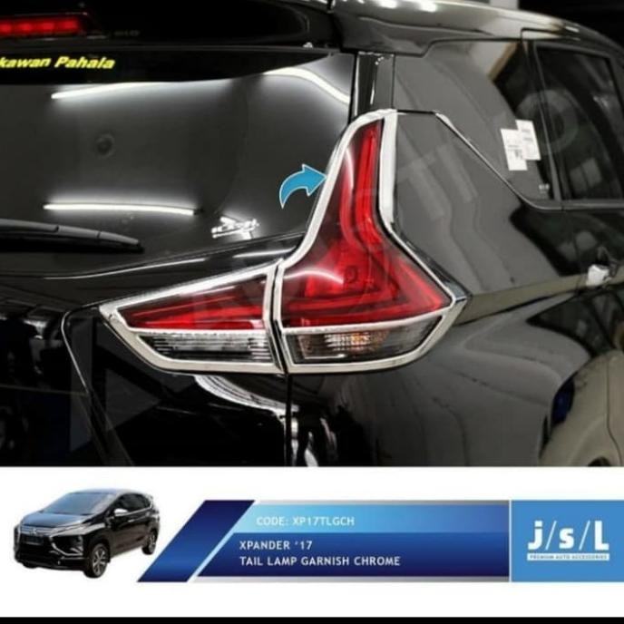GARNIS LIS LAMPU BELAKANG MITSUBISHI XPANDER CHROME