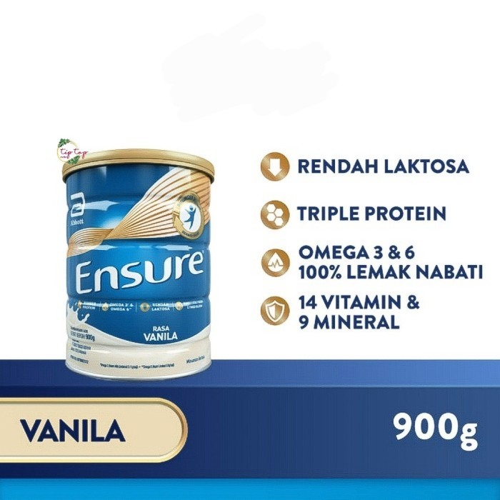 

ENSURE VANILA 900 GRAM / SUSU NUTRISI DEWASA RENDAH LAKTOSA