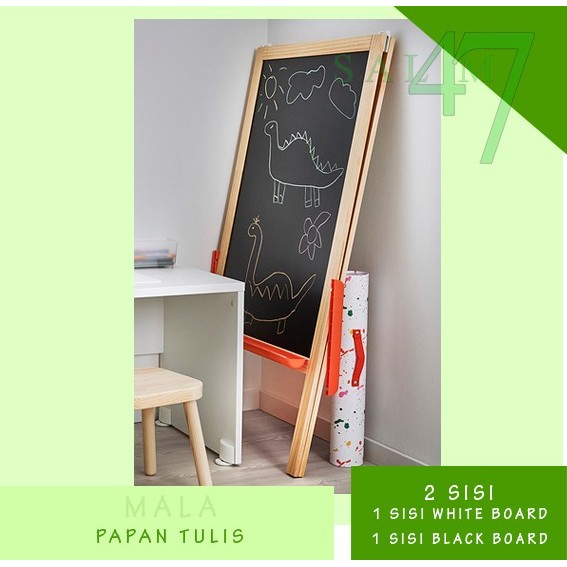 

Papan Tulis Anak Blackboard dan Whiteboard 2 in 1 bolak balik