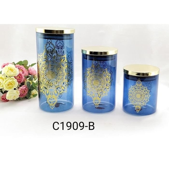 MAMIMIMY TOPLES KACA ROYAL BOHEMIAN BOROSILICATE SET 3 PCS KODE C1909